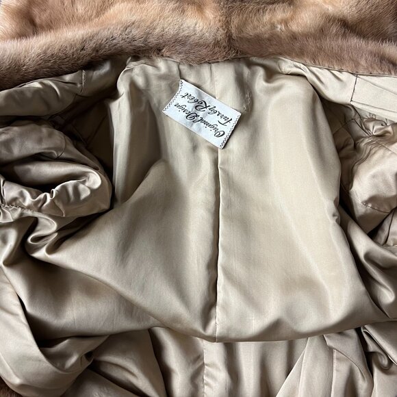 Furs By Robert - Beautiful Vintage Full Length Mink Fur Coat - Picture 7 of 10